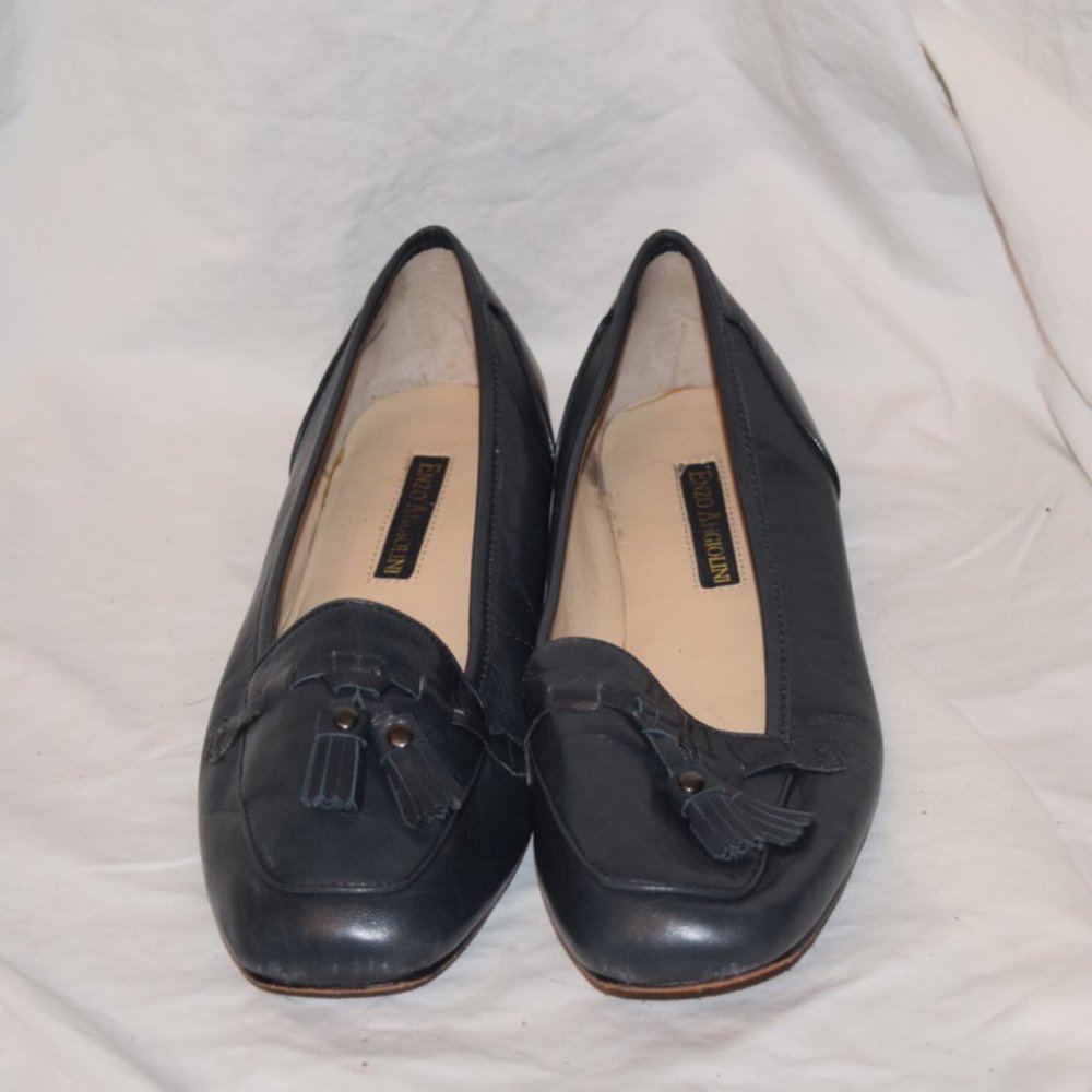 Enzo Angiolini Blue Flats